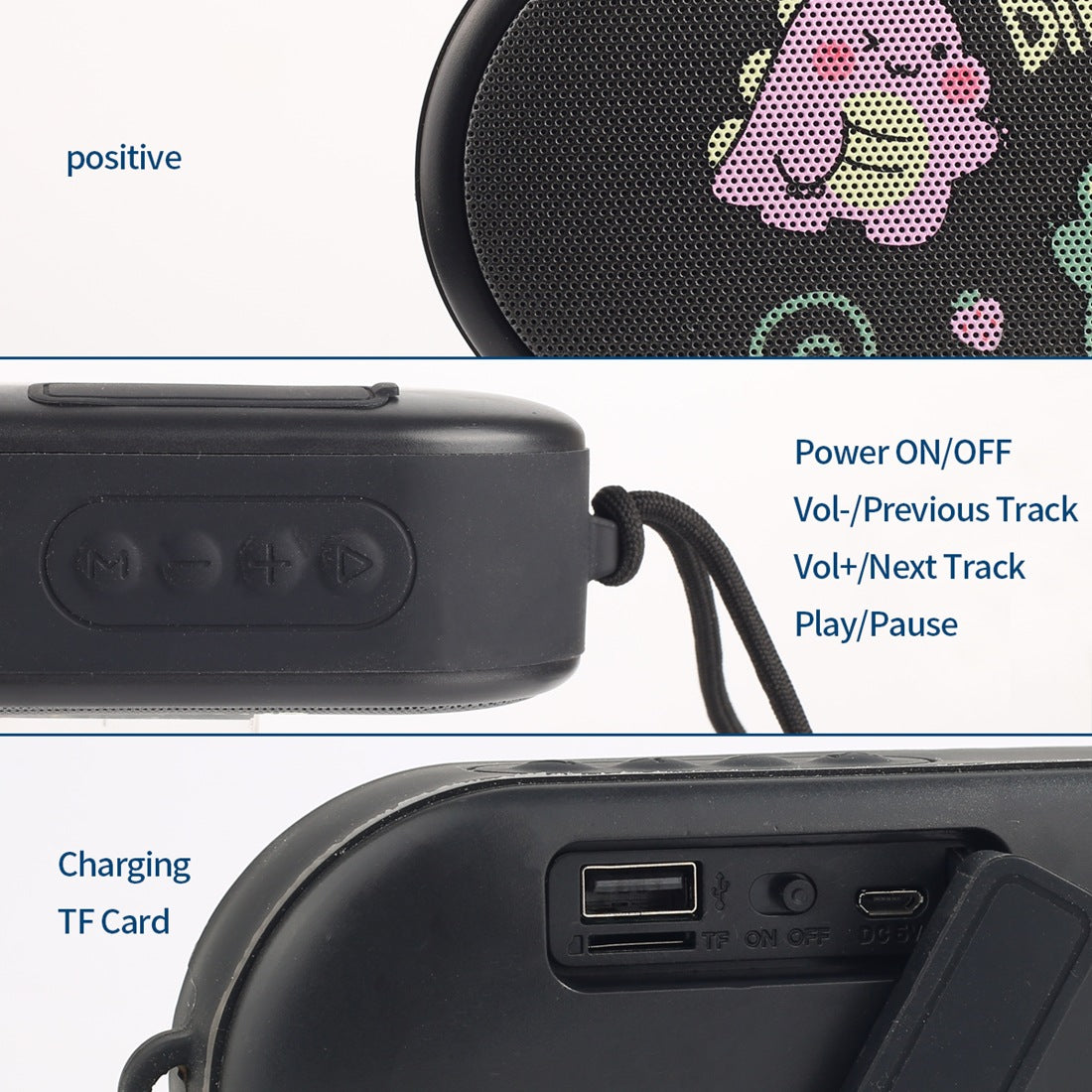 1200mAh IPX7 Outdoor Waterproof Speaker
