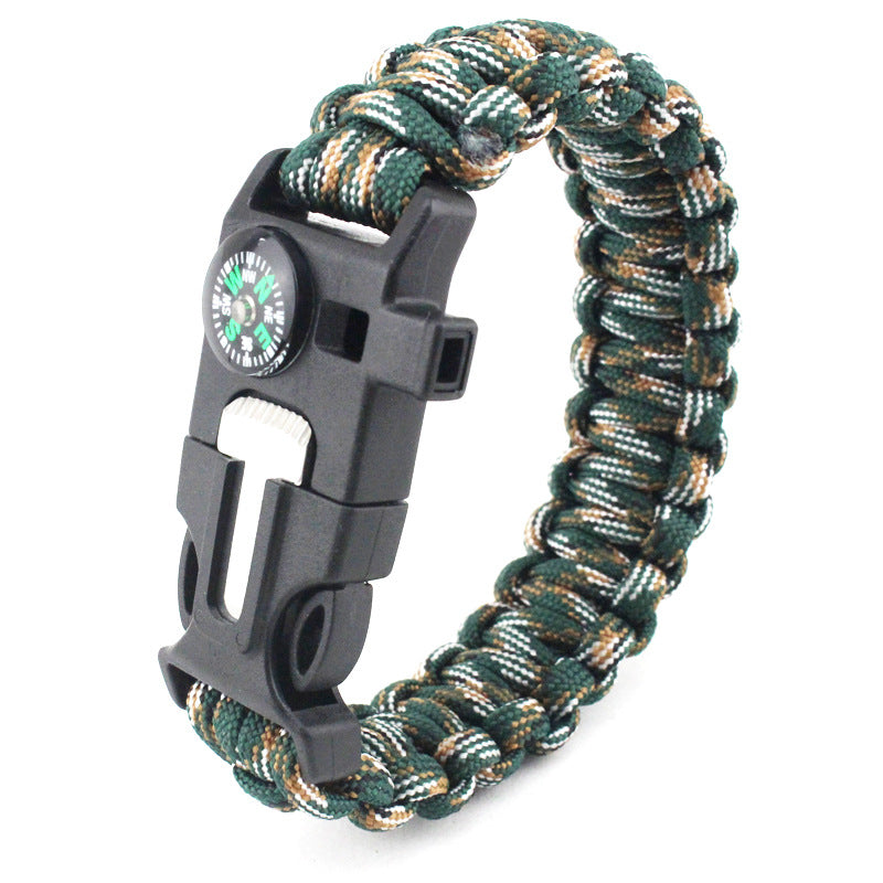 Compass 6" 1 Multiple Function Survival Bracelet