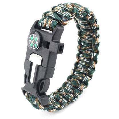 Compass 6" 1 Multiple Function Survival Bracelet