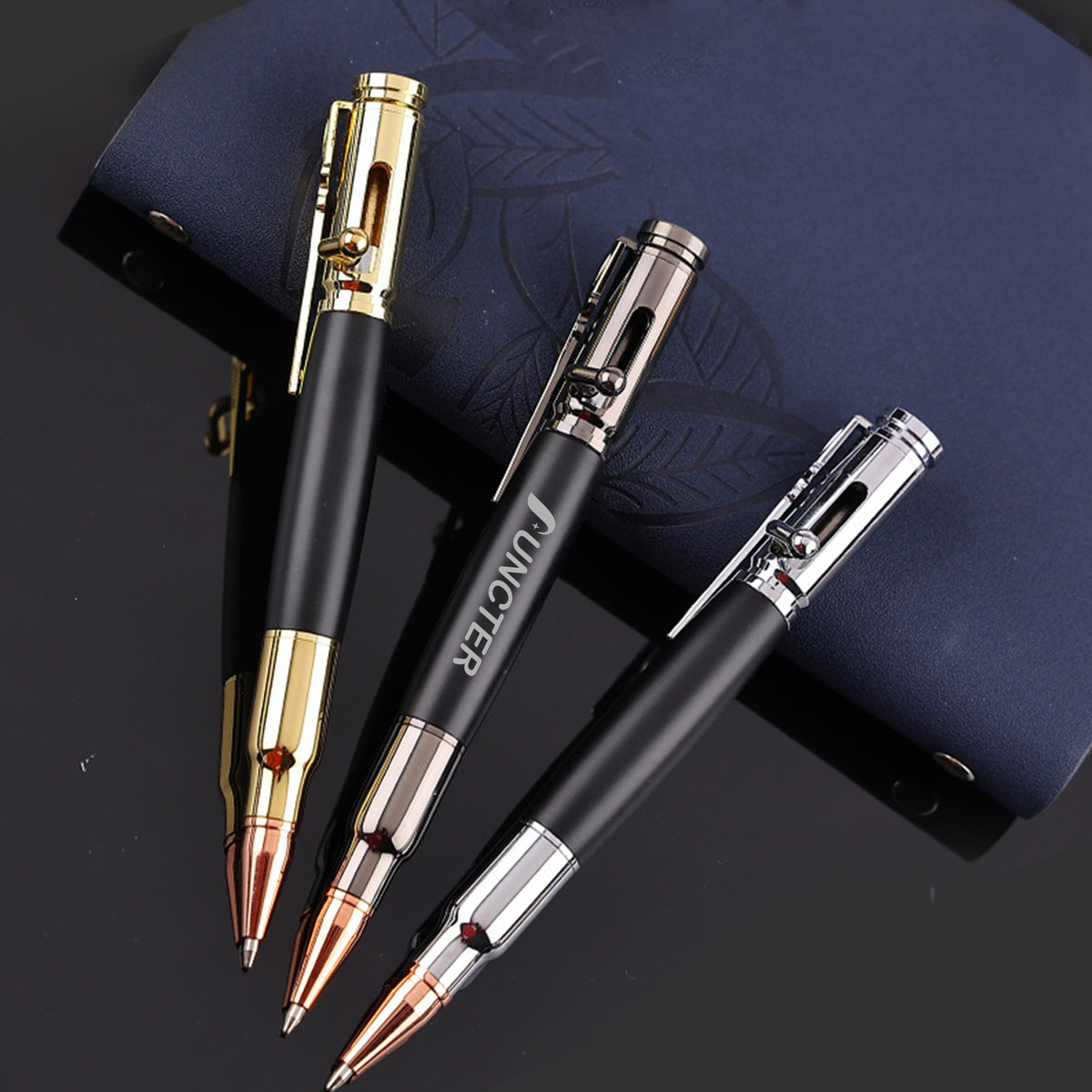 Bolt Action Pen Fine Tip Retractable Ballpoint Pen Metal Pen Barrel