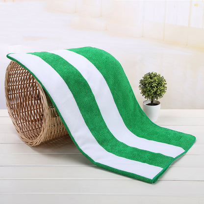 31.5 x 59" Personalized Soft Oversize Microfiber Beach Towels Striated Towels