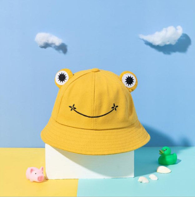 Frog Shape Khaki Bucket Hat /Sun Hat