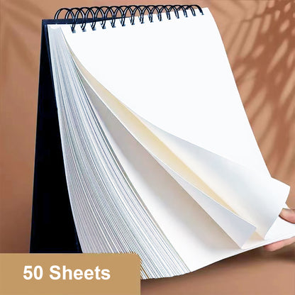 8K Sketch Book 60 Sheets Sketch Pad Top Spiral Bound Drawing Book For Kids And Adults