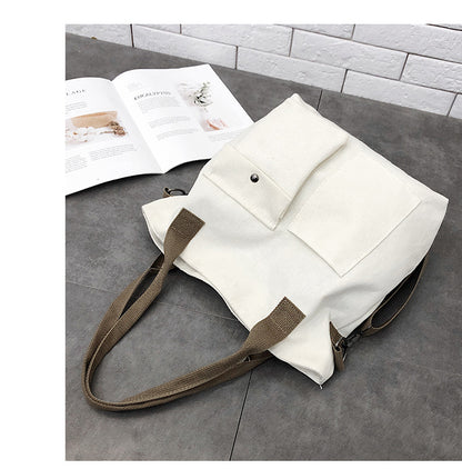 12 oz Canvas Grocery Shopping Tote Bag Single Shoulder Bag Crossbody Bag