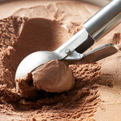 304 Stainless Steel Ice Cream Scoop with Trigger Release Heavy Duty Ice Ball Maker