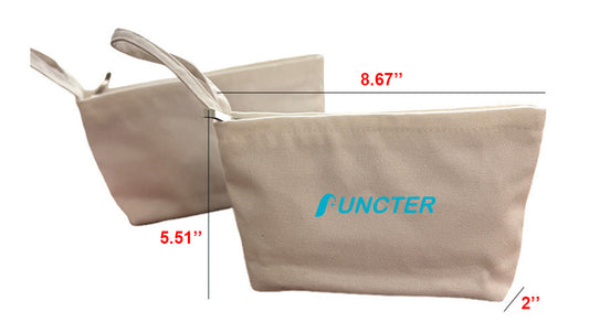 Canvas Cosmetic Bag W/A Handle