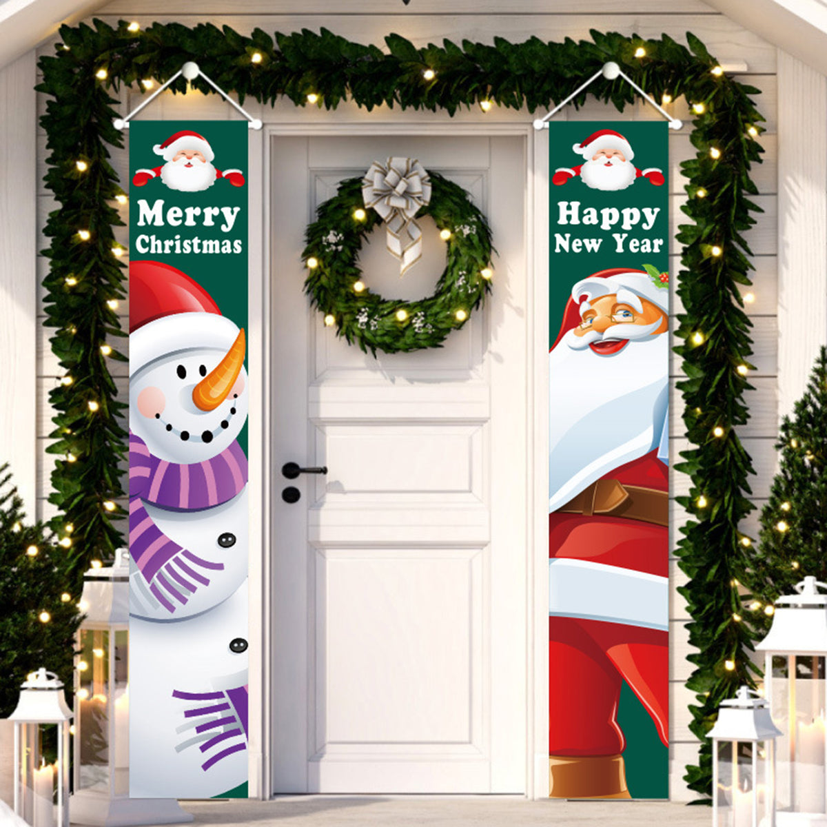 Christmas Couplets Christmas Porch Banner