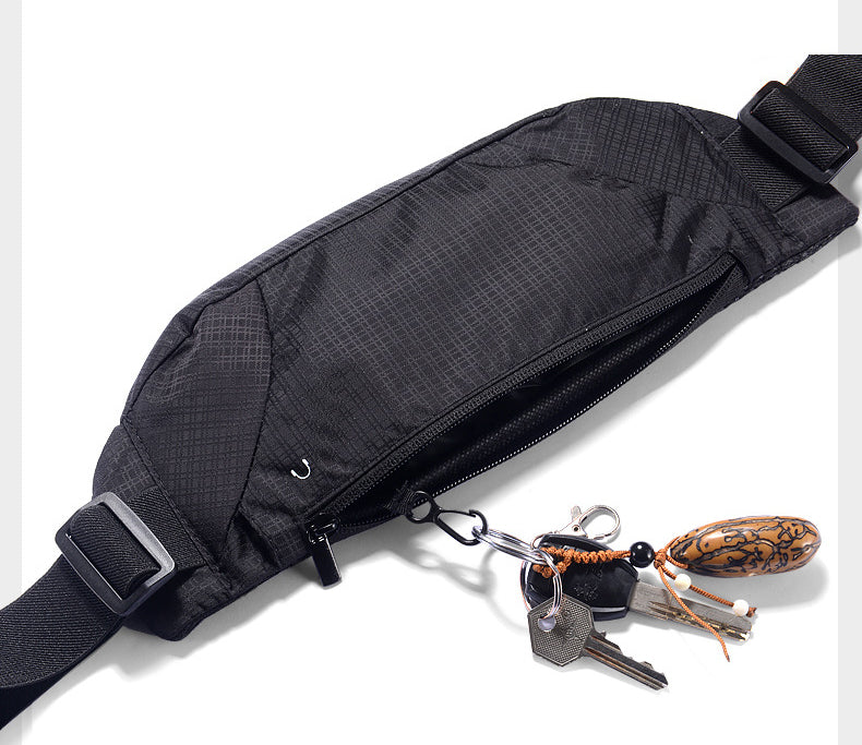 Outdoor Sports Water Resistant Nylon Fanny Pack For Running Hiking Cycling