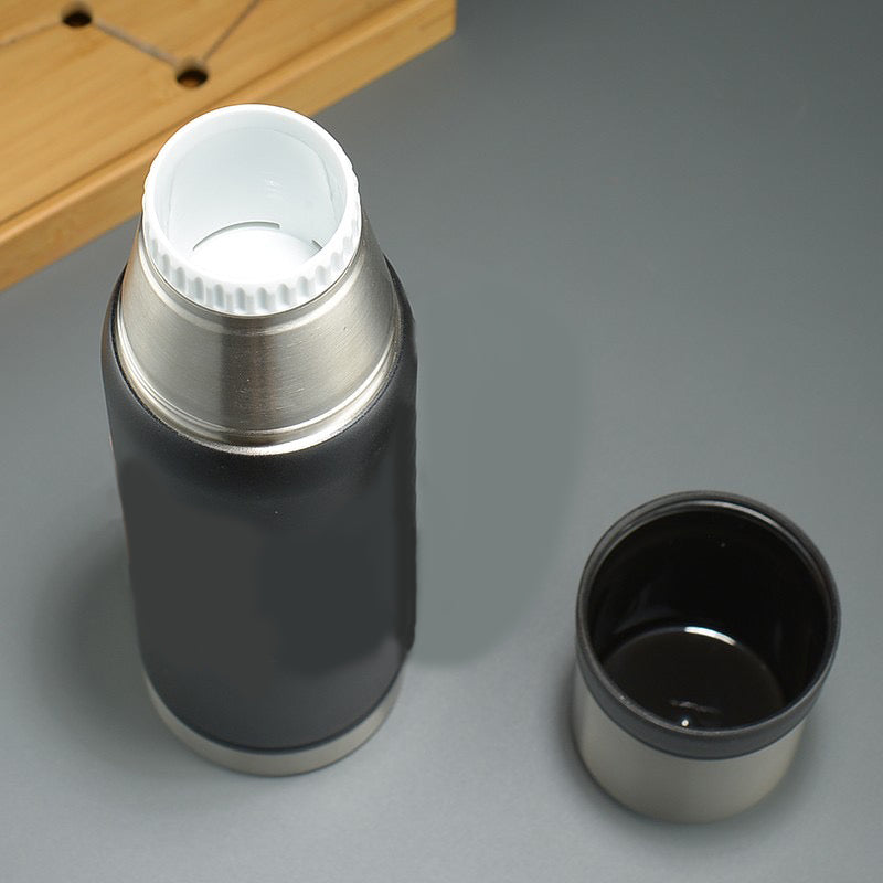 40 Oz/1200ml Water Bottle Vacuum Insulated Stainless Steel Bottle Thermal Bottle W/PU Sling Strap