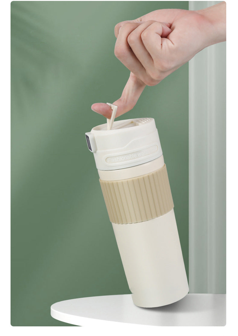 16Oz/480ml Smart LED Water Bottle Vacuum Insulated Bottle Thermal Cup W/ Digital Temperature Display
