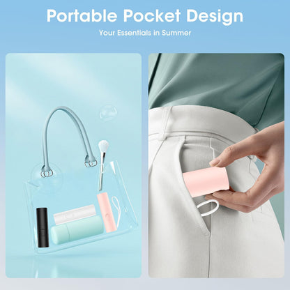 2000mAh Power Bank Folding Handheld Mini Fan Portable Rechargeable Small Foldable