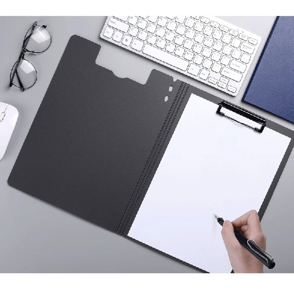 A4 Office Clipboard Folder File Cover Clipboard Vertical Clip Metal Clip Letter Size Clipboard