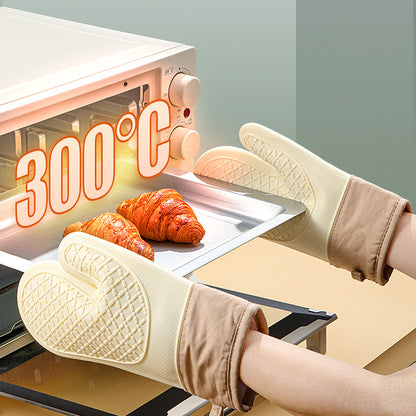One pcs Silicone Heat Resistant Cooking Gloves Kitchen Oven Mitt for Cooking