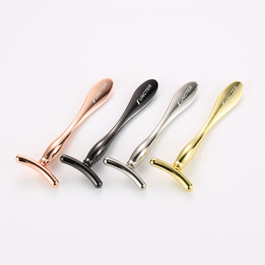 T Shape Metal Eye Cream Applicator Face Roller