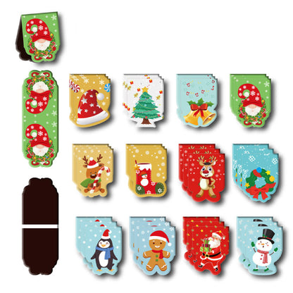 Magnetic Bookmark Christmas Magnetic Clip Custom Shape Bookmark Santa Claus Gingerbread