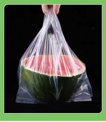 6"x8" 2.4mil PE Merchandise Shopping Bags Plastic Vest Bag W/Handle & Gusset