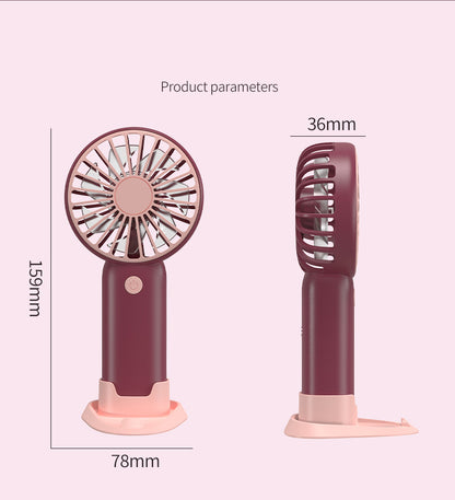 Mini Portable Handheld Fan Mini Breeze Rechargeable Hand Fan USB Rechargeable Fan