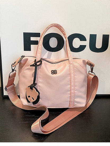 Nylon Grocery Shopping Tote Bag Single Shoulder Bag Cross Body Bag Sport Bag