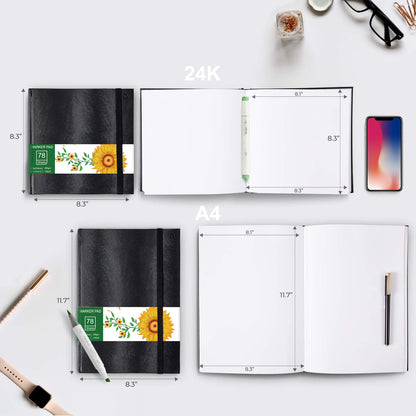 A4 Sketch Book 78 Sheets Thickened Sketch Pad Drawing Book For Kids And Adults