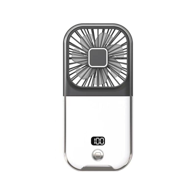 Mini Handheld Fan With Lanyard Power Bank Rechargeable Portable Fan Phone Holder