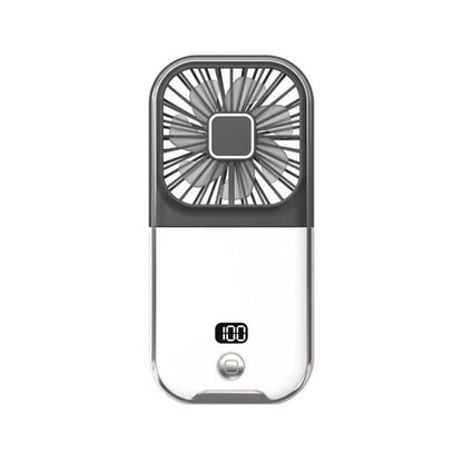 Mini Handheld Fan With Lanyard Power Bank Rechargeable Portable Fan Phone Holder