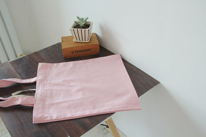 12 oz Canvas Grocery Shopping Tote Bag Single Shoulder Bag Daily Casual Bag For Students