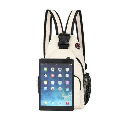 Oxford Sling Bag Chest Bag Shoulder Backpack Crossbody Bag For Men Women And Students