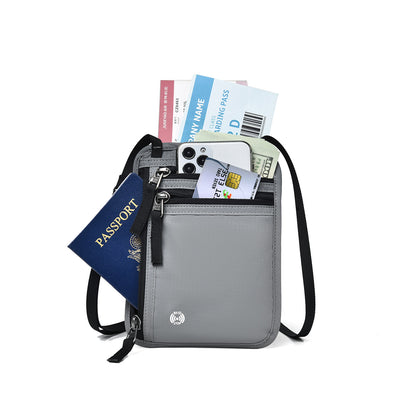 Water Resistant RFID Passport Holder Bag Travel Neck Wallet