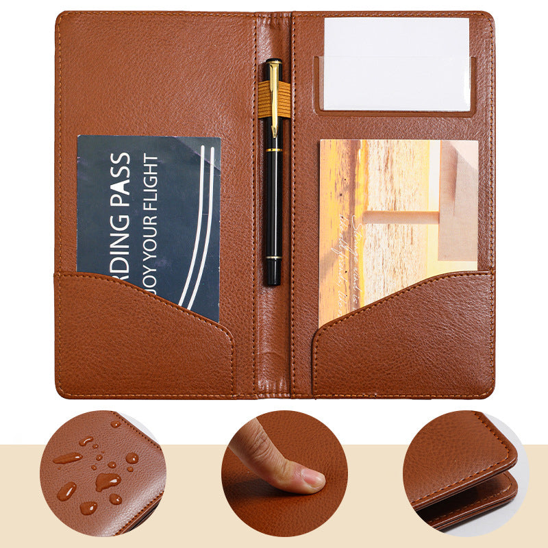 PU Leather Cash Register Receipt Holder