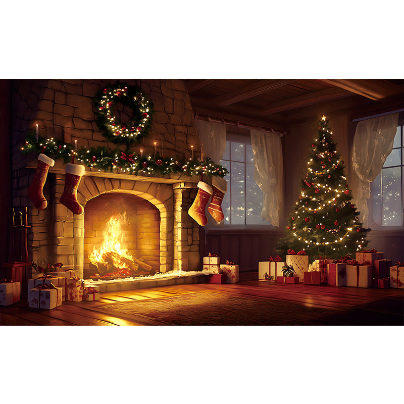 71"x 45" Full Custom Christmas Tapestry Wall Hanging Tapestries Christmas Blank