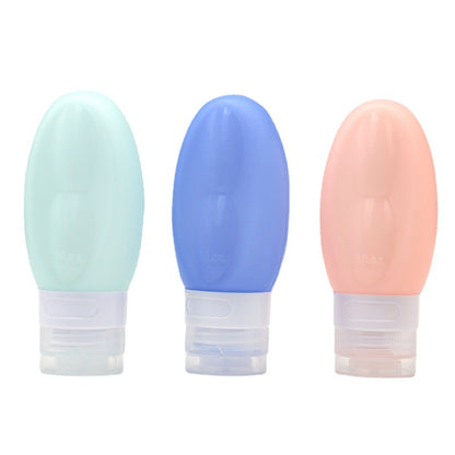 3 OZ Silicone Travel Split Bottles Travel Size for Shampoo,Conditioner,Lotion,Toiletries