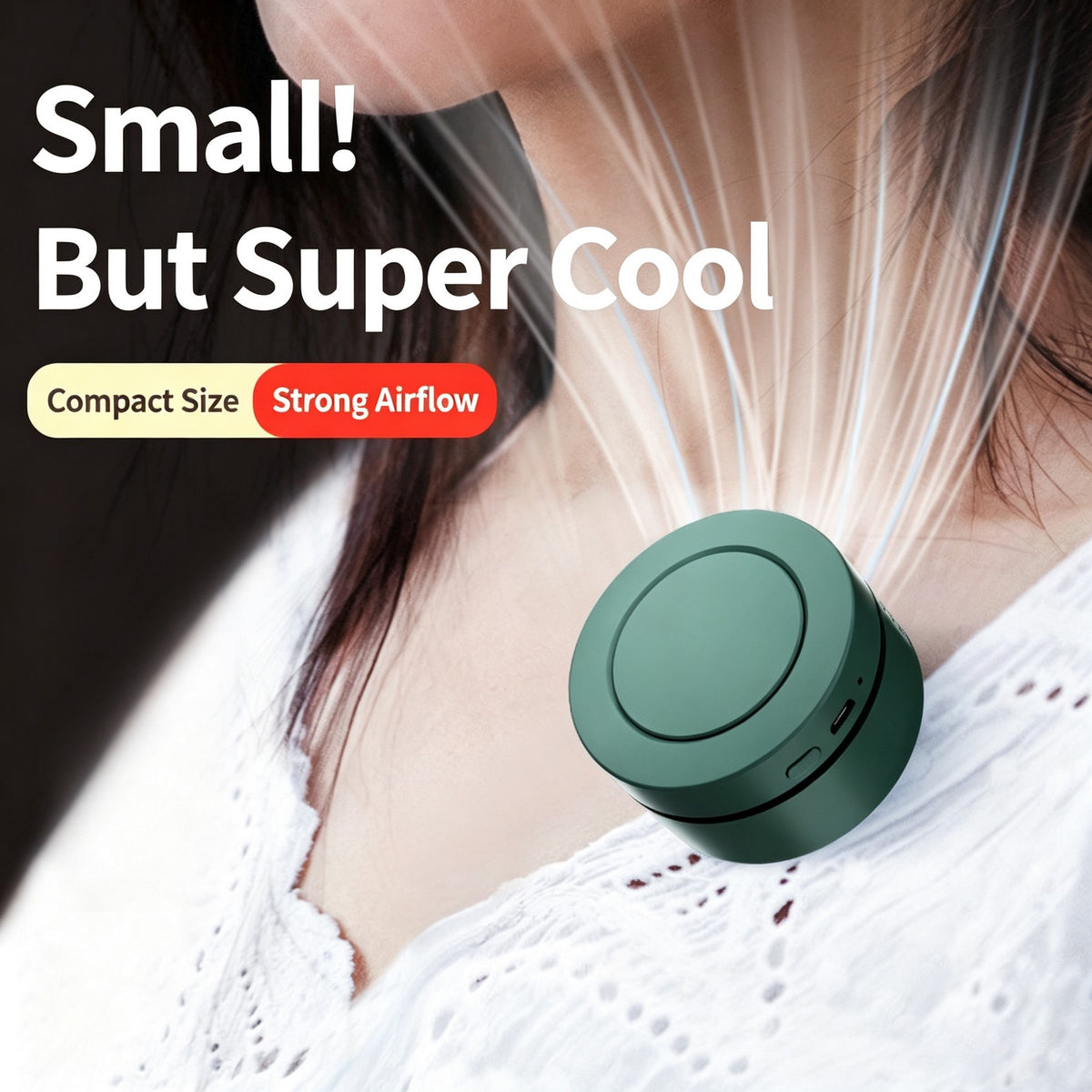 Clip-on Wearable Mini Fan