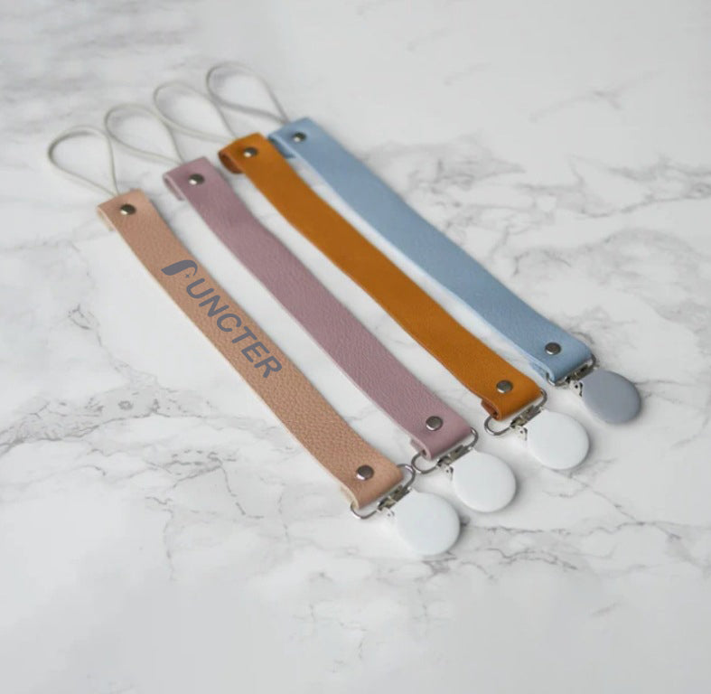 PU Baby Pacifier Chain Clip
