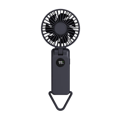 Rechargeable Mini Fan Handheld Fan With Battery Display With Carabiner Hook