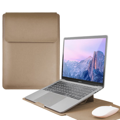13" PU Leather Laptop Sleeve Case with Stand
