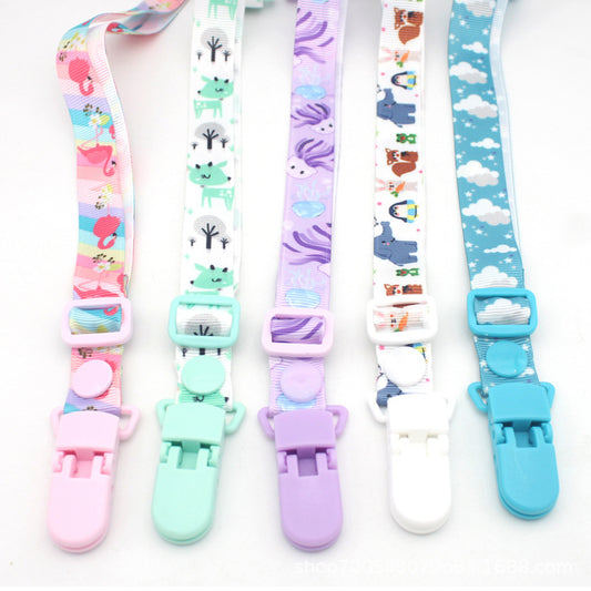 Custom Baby Pacifier Chain Clip With Double Headed Clip