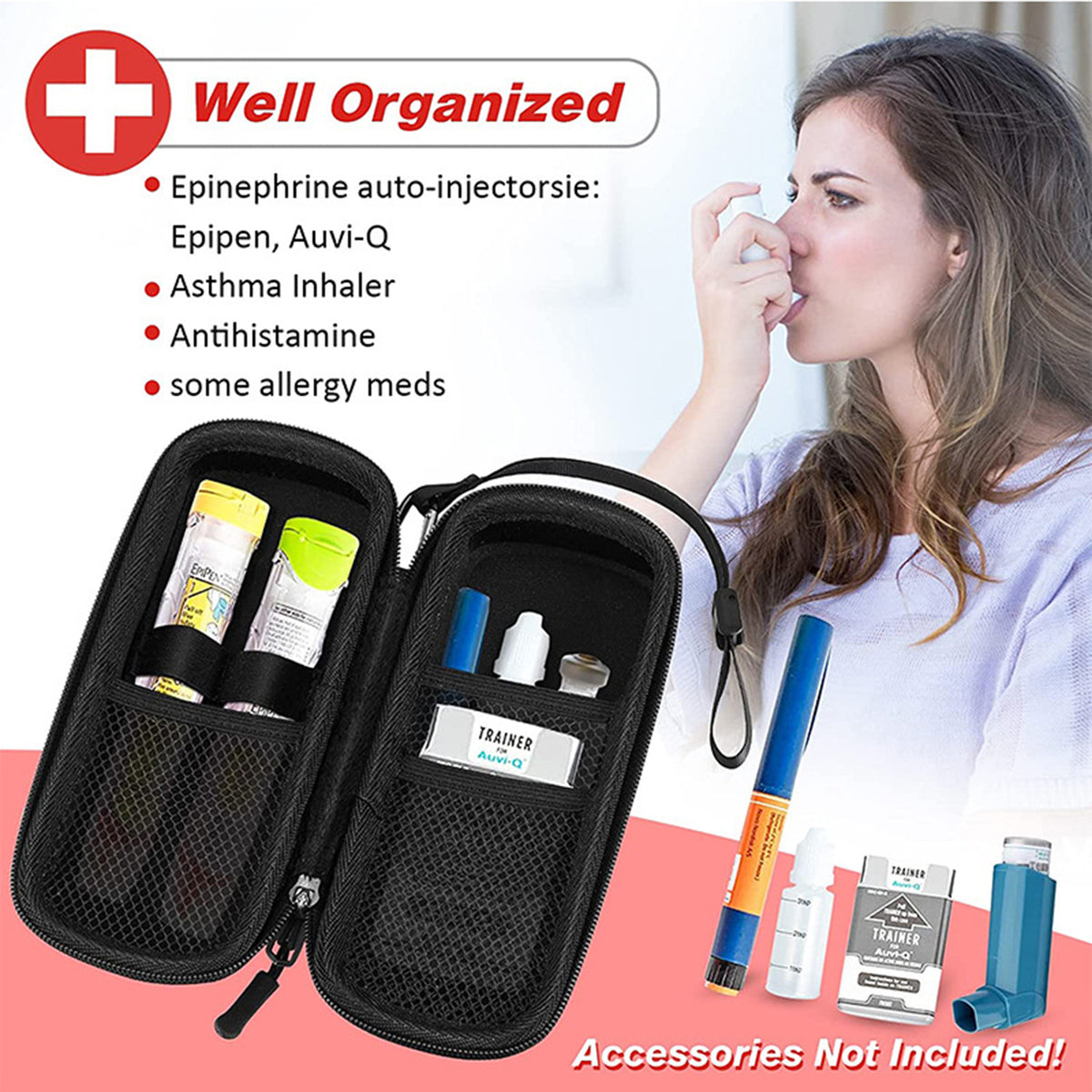 Portable Insulated Medication Organizer Bag