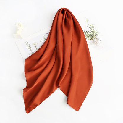28" x 28" Caramel Scarf Neck Scarves Kerchief Neckerchief Handbags Wrap Scarf #64