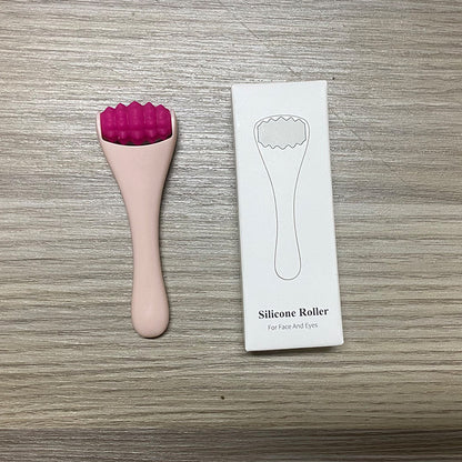 Mini Silicone Face Roller Eye Cream Applicator Facial Massager Roller for Wrinkles & Puffiness