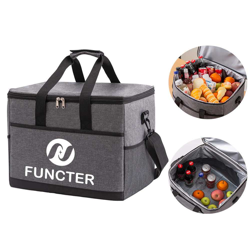 27L Oxford Cloth Thermal Lunch Cooler Tote