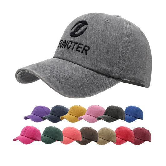 Retro Four-Panel Washed Cotton Baseball Cap