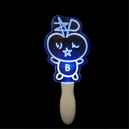 Music Festival Glow Stick Custom Acrylic Handheld Glow Sign Singer Support Stick