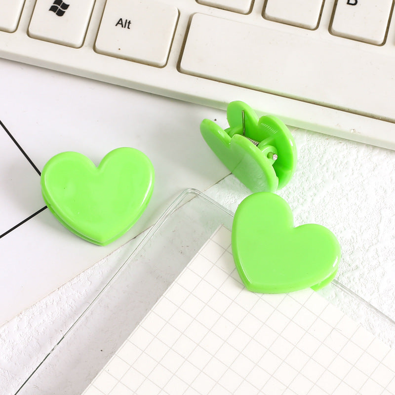 Heart Shape Paper Clip Book Clips Bookmark