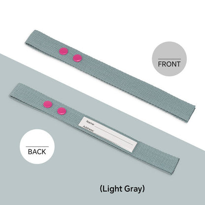 Cotton Luggage Strap Travel ID Tag Bag Claim Tag Airline Bag Tag with Back Info Card