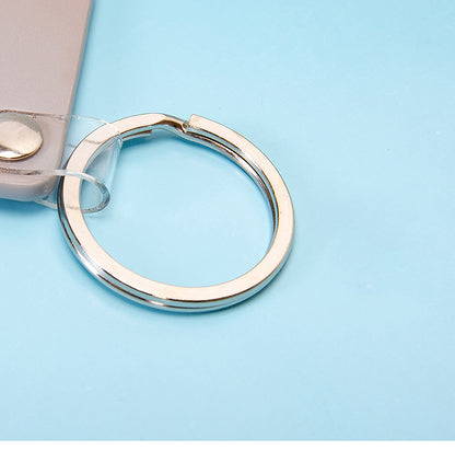 Rectangle PU Leather Keychain for Car Home Key Ring Strap Holder Lanyard Universal Key Fob Keychain
