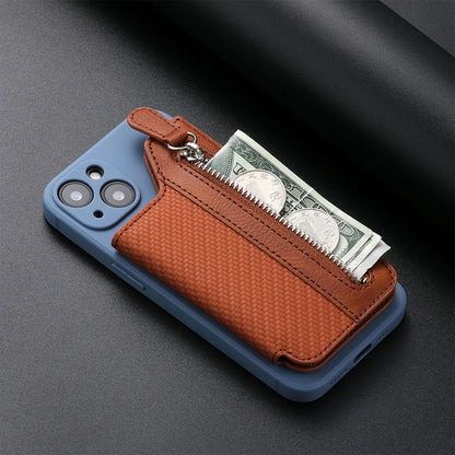 Stick-on Phone Wallet, Slim Expandable Credit Card Pocket