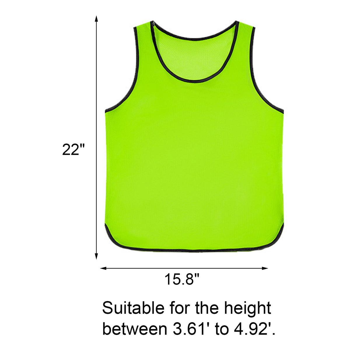 Custom Mesh Polyester Scrimmage Practice Vests Team Bibs for Children