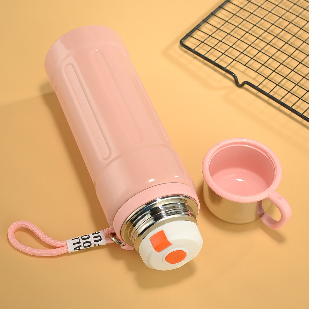 20 Oz/600ml Water Bottle Vacuum Insulated Stainless Steel Bottle Thermal Bottle W/ Own Cup