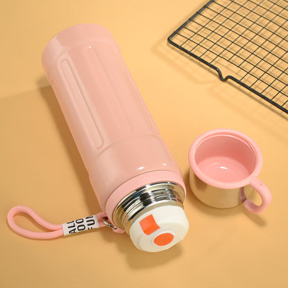 20 Oz/600ml Water Bottle Vacuum Insulated Stainless Steel Bottle Thermal Bottle W/ Own Cup