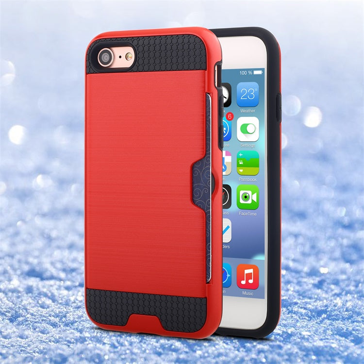 Hair Line Finishing - Phone 7 Cover w/Credit Card Protector